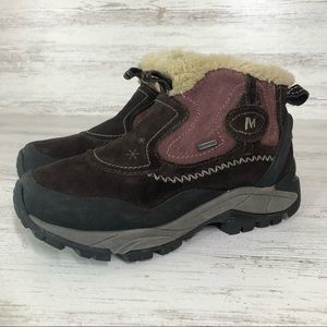 MERRELL Sleet 6 Waterproof Bracken Performance Suede Hiking Winter Boot 8